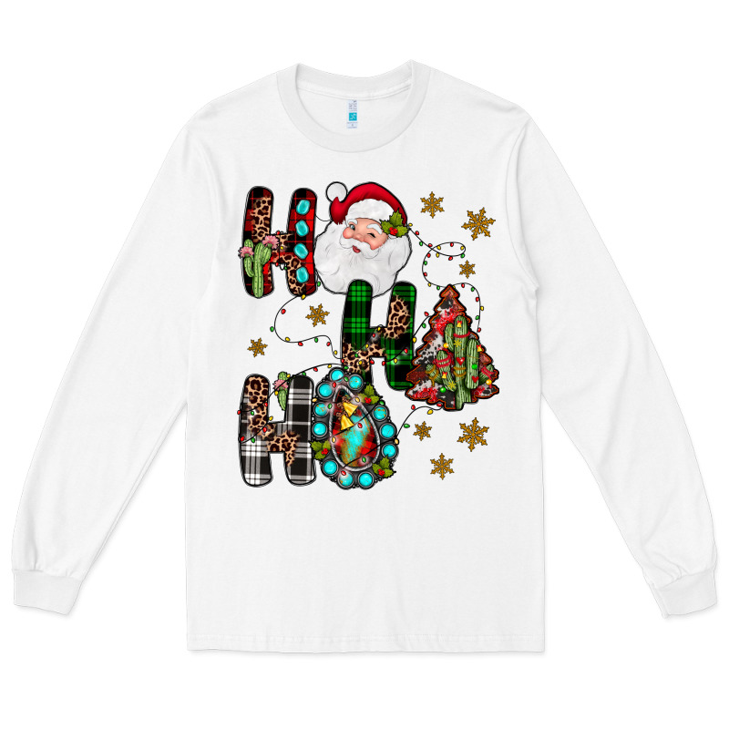 Ho Ho Ho Long Sleeve Tee by JahusDesignShop | Teevron