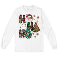 White ho ho ho Long Sleeve Tee - JahusDesignShop