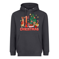 Smoke red christmas bunny 1st christmas Heavyweight Hoodie - MaliasSmallBusiness