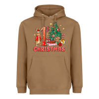 Toasted Coconut red christmas bunny 1st christmas Heavyweight Hoodie - MaliasSmallBusiness