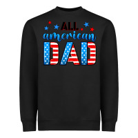 Black All American dad Heavyweight Sweatshirt - Neo Western