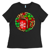 Black christmas hot chocolate and candies Ladies Tee - AdoDesignShop