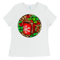 White christmas hot chocolate and candies Ladies Tee - AdoDesignShop