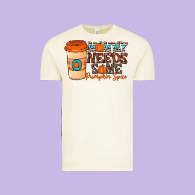 Mommy Needs Some Pumpkin Spice Vintage Tee Designed By Cowhidedigitalart