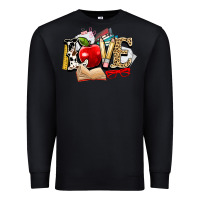 Black teacher school love Premium Sweatshirt - NancyCooperArtShop