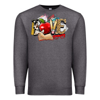 Charcoal Heather teacher school love Premium Sweatshirt - NancyCooperArtShop