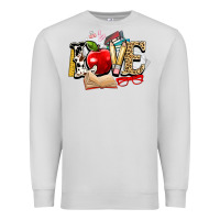 Dove Grey teacher school love Premium Sweatshirt - NancyCooperArtShop