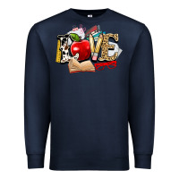 Navy teacher school love Premium Sweatshirt - NancyCooperArtShop