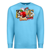 Ocean Blue teacher school love Premium Sweatshirt - NancyCooperArtShop