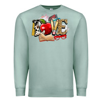 Seafoam teacher school love Premium Sweatshirt - NancyCooperArtShop