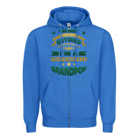 True Royal i'm not retired i'm a professional grandpop Zipper Hoodie - Jasminsmagicworld