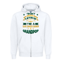 White i'm not retired i'm a professional grandpop Zipper Hoodie - Jasminsmagicworld