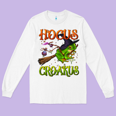 Hocus Croakus Long Sleeve Tee Designed By Bundleandbundleshop