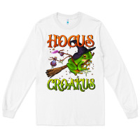 White hocus croakus Long Sleeve Tee - BundleAndBundleShop