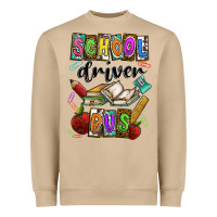 Mushroom School driver bus Heavyweight Sweatshirt - CowhideDigitalArt