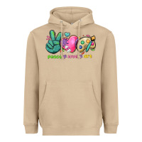 Mushroom peace love art Heavyweight Hoodie - NancyCooperArtShop