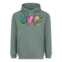 Sage peace love art Heavyweight Hoodie - NancyCooperArtShop