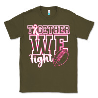 Army Green Together WE Fight Classic Tee - CowhideDigitalArt