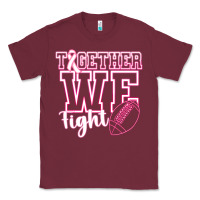 Burgundy Together WE Fight Classic Tee - CowhideDigitalArt