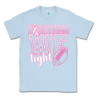 Dusty Blue Together WE Fight Classic Tee - CowhideDigitalArt