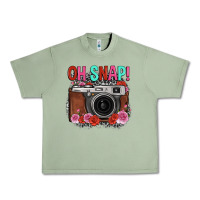 Oil Green oh snap rose grey leopard vintage camera Urban Heavy Tee - FaDigitalArtStudio