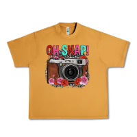 Peanut Butter oh snap rose grey leopard vintage camera Urban Heavy Tee - FaDigitalArtStudio