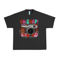 Pigment Black oh snap rose grey leopard vintage camera Urban Heavy Tee - FaDigitalArtStudio