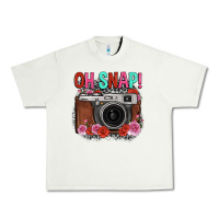 Pistachio oh snap rose grey leopard vintage camera Urban Heavy Tee - FaDigitalArtStudio