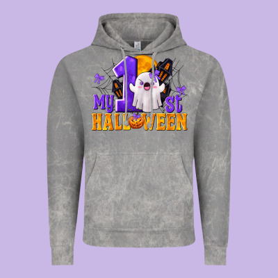 My 1st Halloween Vintage Hoodie Designed By Texasbilliewilder