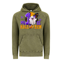 Vintage Olive My 1st Halloween Vintage Hoodie - texasbilliewilder