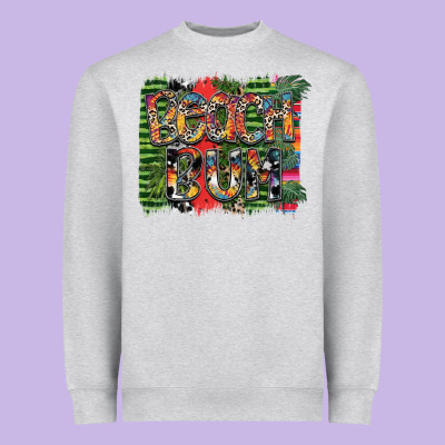 Beach Bum Heavyweight Sweatshirt Designed By Sublimationcraftshop