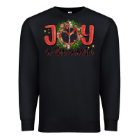 Black joy to the world Premium Sweatshirt - MaliasSmallBusiness