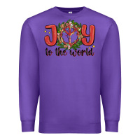 Purple joy to the world Premium Sweatshirt - MaliasSmallBusiness