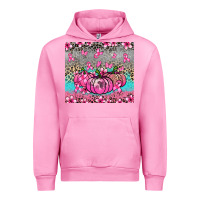Fuchsia Pink cancer pumpkins Urban Hoodie - NancyCooperArtShop