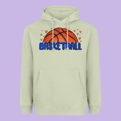 Basketball Heavyweight Hoodie Designed By Maliassmallbusiness