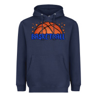 Navy basketball Heavyweight Hoodie - MaliasSmallBusiness