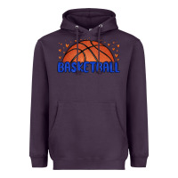 Plum basketball Heavyweight Hoodie - MaliasSmallBusiness