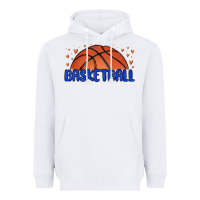 White basketball Heavyweight Hoodie - MaliasSmallBusiness