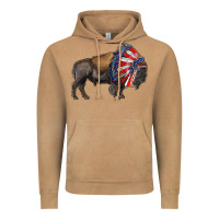Vintage Camel american bison with indian headdress Vintage Hoodie - RanaPortraitStore