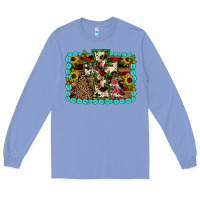 Colony Blue Christmas cross Long Sleeve Tee - JahusDesignShop