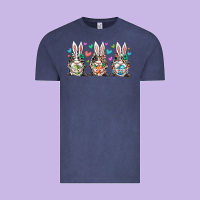 Western Bunny Gnome Vintage Tee Designed By Racoondesign