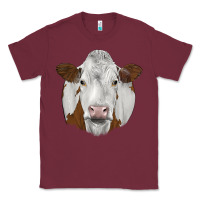 Burgundy simmental Classic Tee - JahusDesignShop