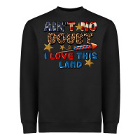 Black Ain't no doubt i love this land 4th of july Heavyweight Sweatshirt - CowGirlArtShop
