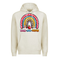 Oatmeal Heather teach love inspire rainbow Premium Hoodie - Artiststas