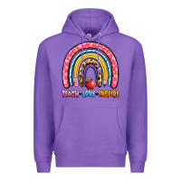 Purple teach love inspire rainbow Premium Hoodie - Artiststas