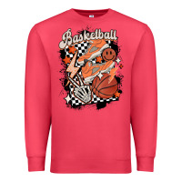 Cardinal checkered retro basketball Premium Sweatshirt - MaliasSmallBusiness