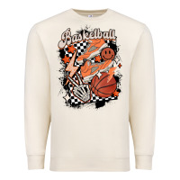 Sandshell checkered retro basketball Premium Sweatshirt - MaliasSmallBusiness