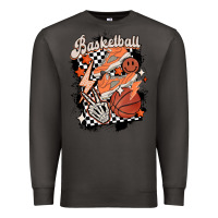 Smoke checkered retro basketball Premium Sweatshirt - MaliasSmallBusiness