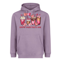 Lavender happy valentine's day coffee cups Heavyweight Hoodie - MaliasSmallBusiness