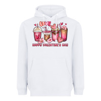 White happy valentine's day coffee cups Heavyweight Hoodie - MaliasSmallBusiness